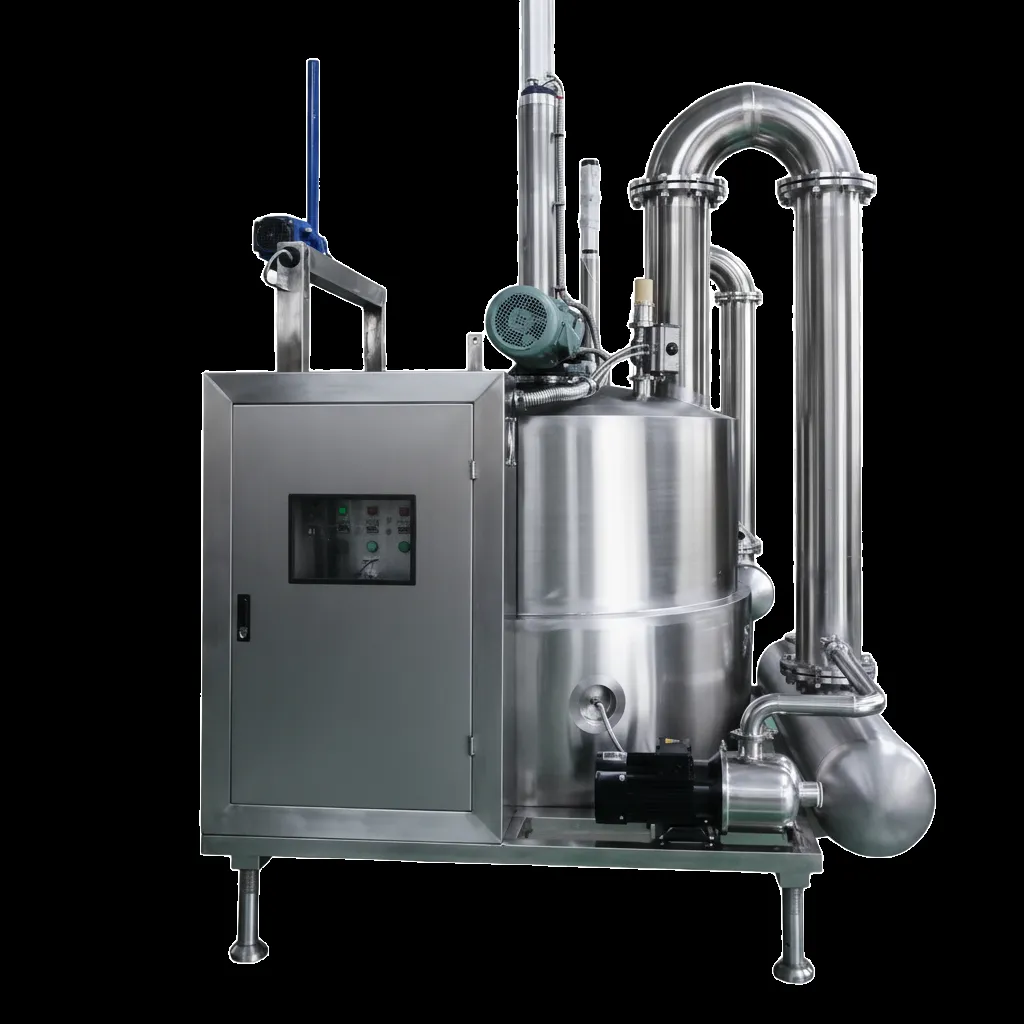QS-VF100 vacuum fryer front view, sized at 100 kg per batch for trial and small production runs
