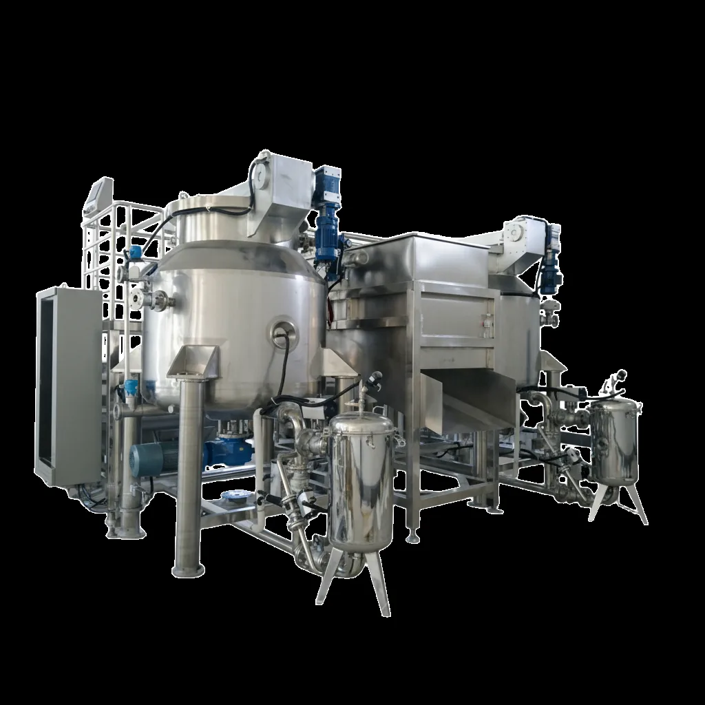 QS-VF150 vacuum fryer vessel, angled view, photographed in the factory