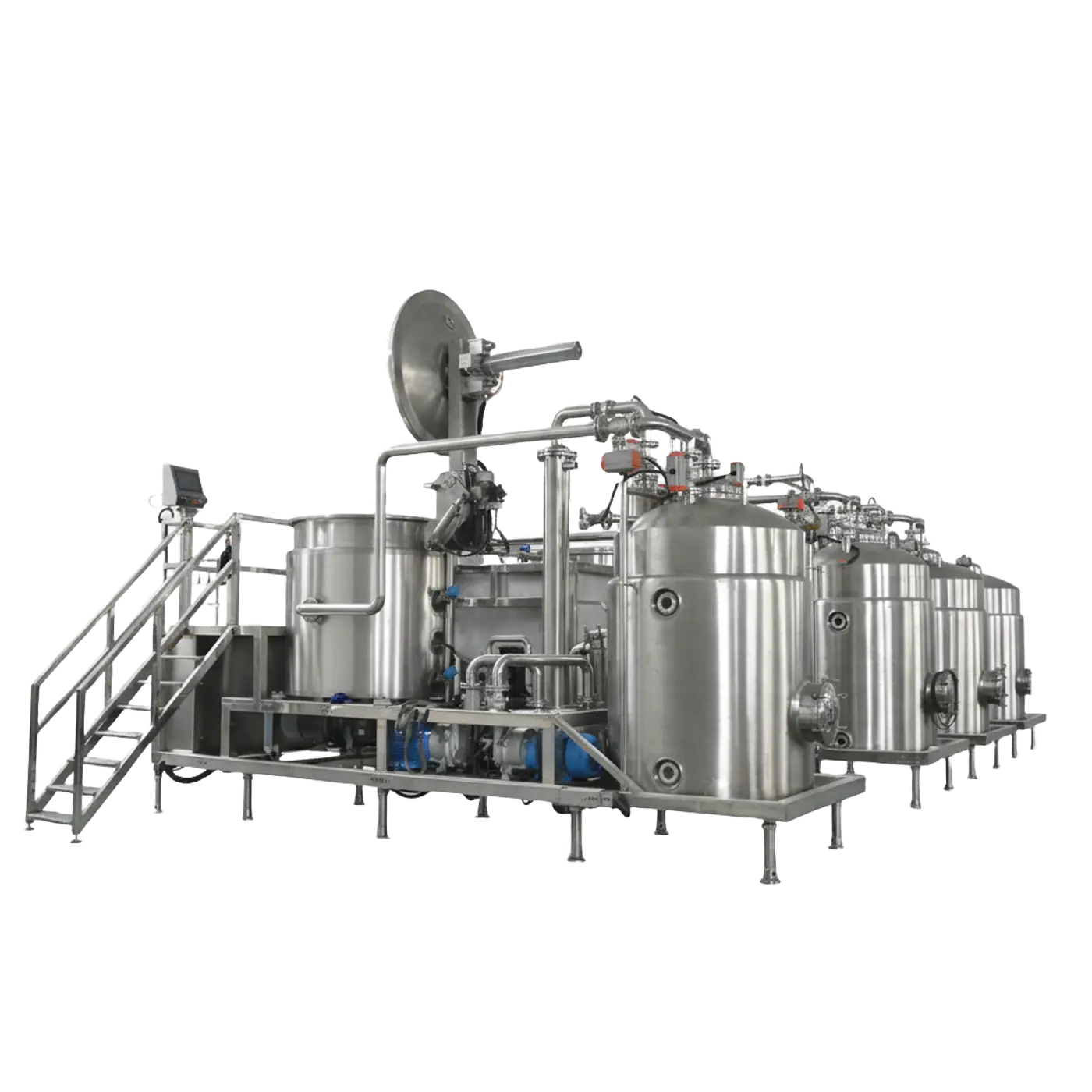 QS-300 vacuum fryer production line in a factory hall: 300KG-per-batch class equipment at production scale