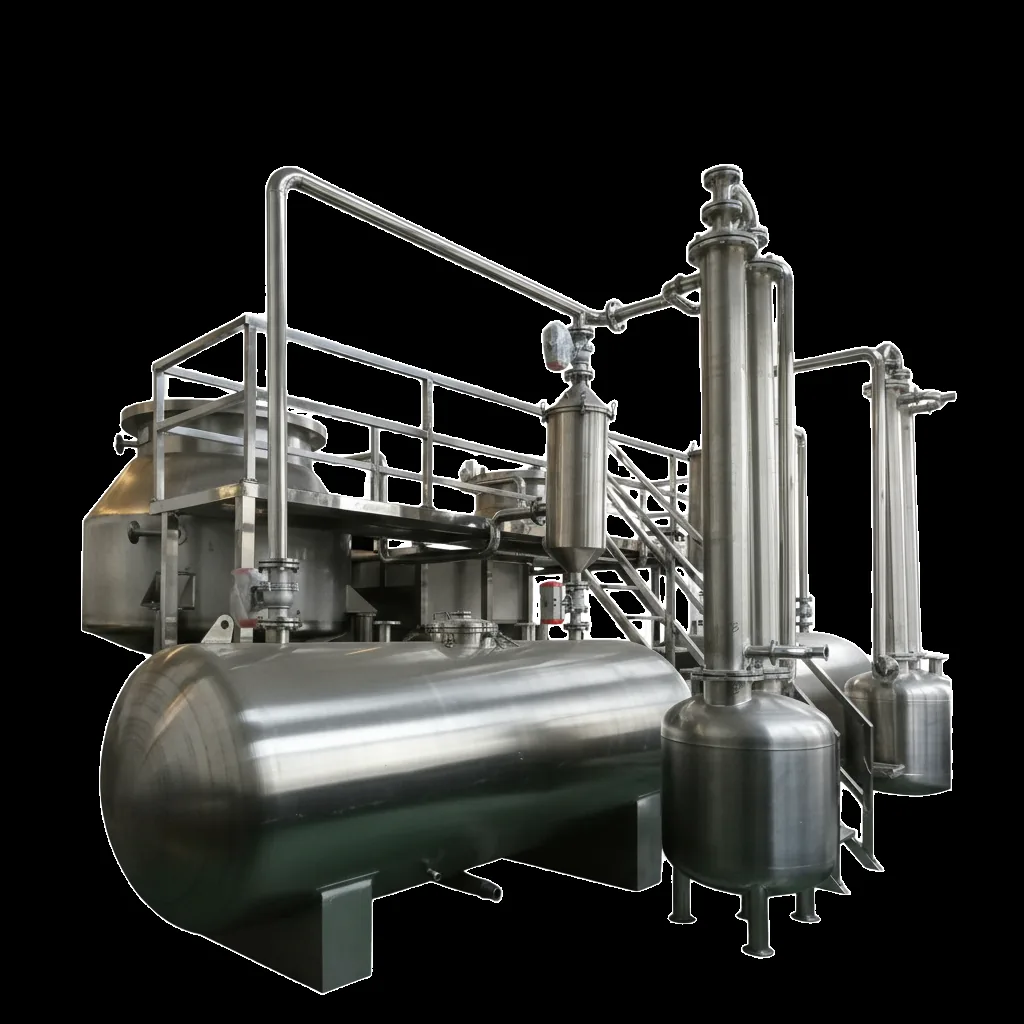 QS-300 vacuum frying production line with condenser system in the factory
