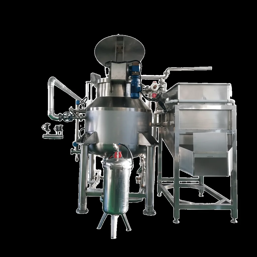 QS-VF150 vacuum fryer vessel, front view, stainless steel construction