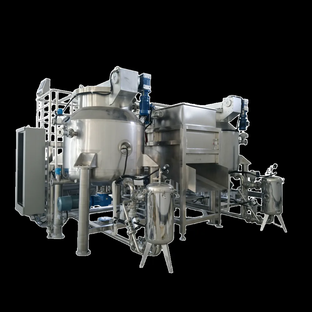 Batch vacuum fryer vessel at an angle: lid gaskets and seal surfaces are key weekly inspection points