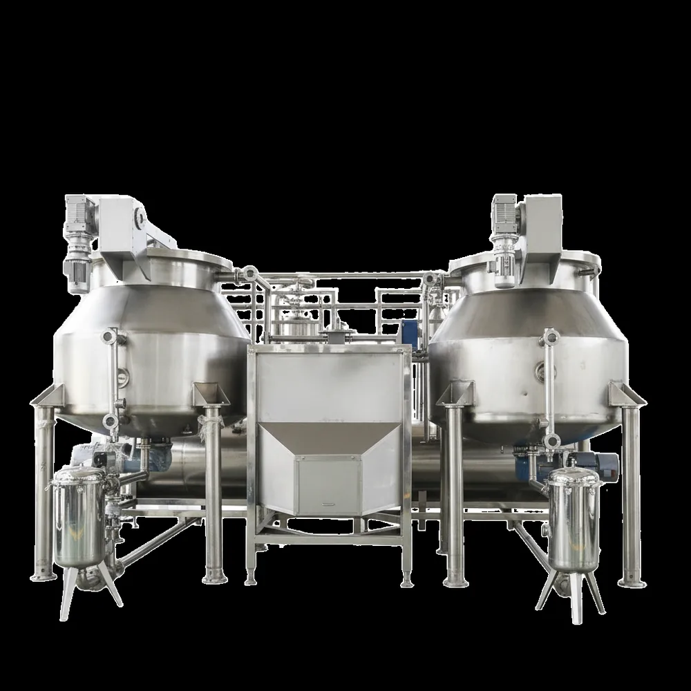 Twin-vessel 300KG-class vacuum frying installation: larger plants schedule maintenance per vessel to keep production running