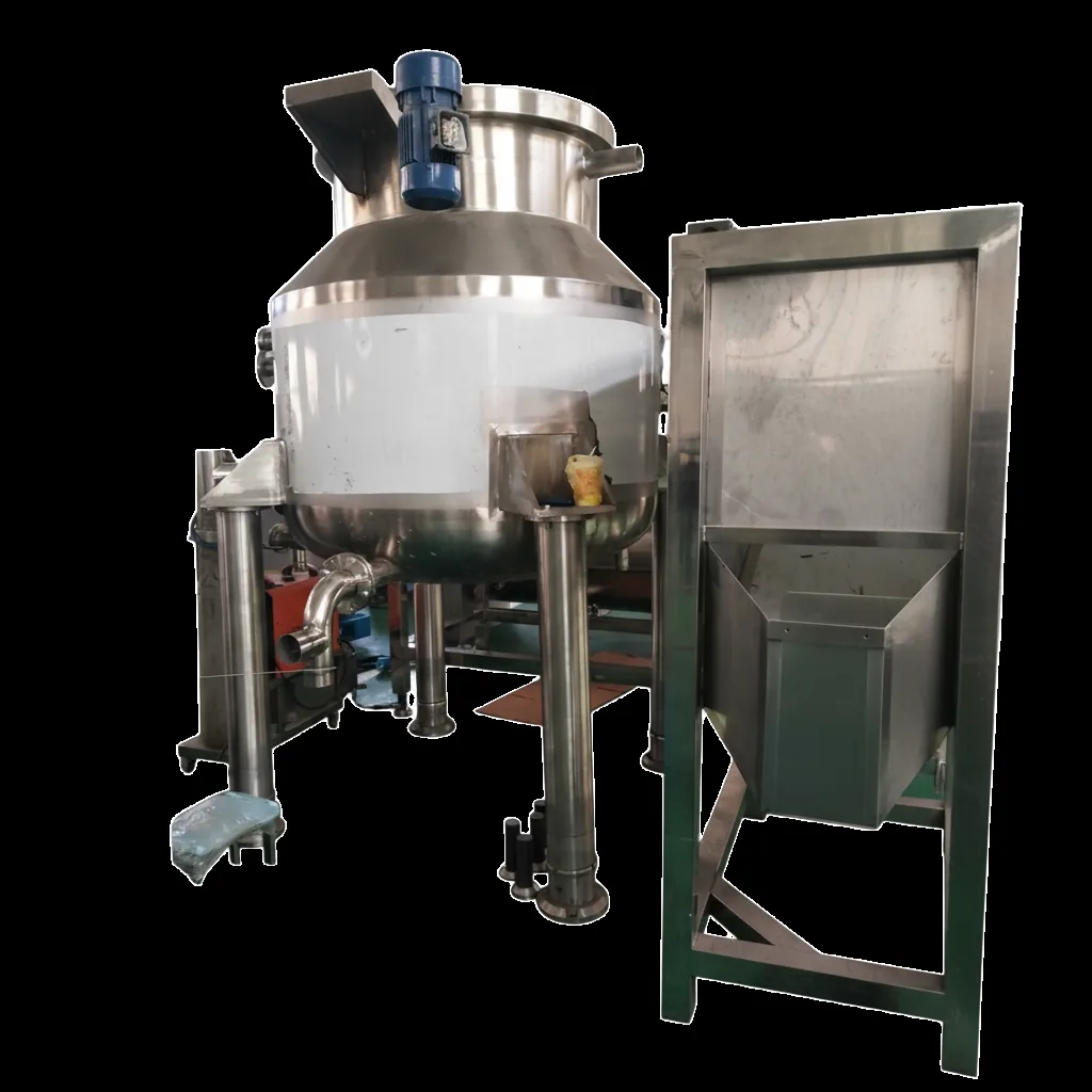QS-VF150 vacuum fryer vessel and frame, where centrifugal de-oiling takes place inside the vessel after frying