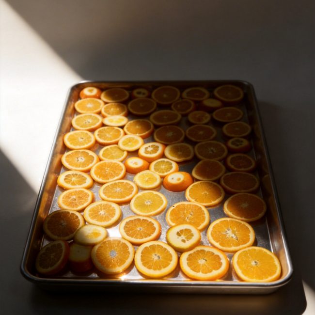 freeze-dried oranges